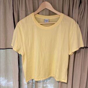Outdoor Voices Casual Yellow T-Shirt